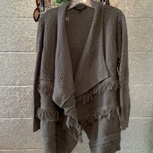 Grey sweater jacket